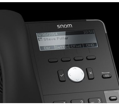 Snom D710 inkl. PoE, VLAN, HD-Audio, SIP, Schwarz, ohne...