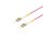 Duplex fibre Optics patch cable 15m LC-LC, 50/125um, Multimode, OM4, color purple