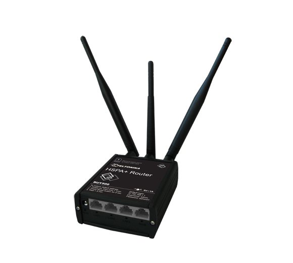 Teltonika RUT500 3G HSPA+ Wireless Router (1x WAN, 3x LAN, WLAN), UMTS/HSDPA/HSUPA GSM/GPRS/EDGE Modem, VPN (IPSEC/OpenVPN & Dyndns) Punkt-zu-Punkt Verbindungen, SMS und PING Reboot