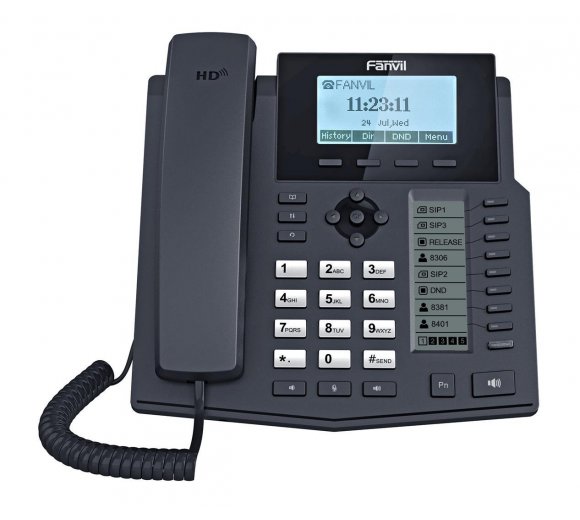 Fanvil X5 IP Phone with self-labeling function keys
