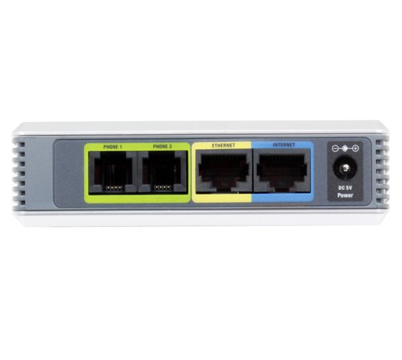 Linksys Cisco SPA2102 VoIP ATA 2x G.729 / G.726 / G.723 Telefonadapter mit 2 FXS Ports (B-Ware)