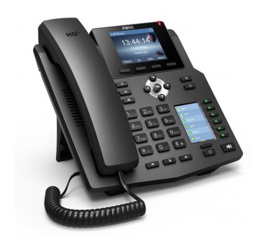 Fanvil X4 IP Telefon mit farbiges Dual-LCD-Display (selbstbeschriftende Funktionstasten, OpenVPN, VLAN, EHS DECT Headset Unterstützung)