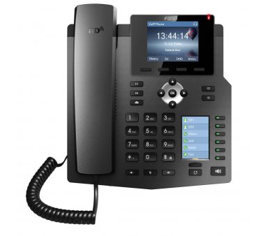 Fanvil X4 IP Telefon mit farbiges Dual-LCD-Display (selbstbeschriftende Funktionstasten, OpenVPN, VLAN, EHS DECT Headset Unterstützung)
