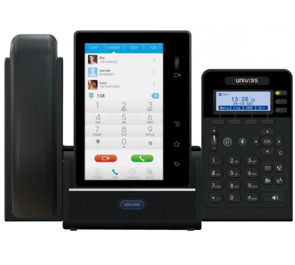 Univois U8KS Dual System Video Multimedia IP Phone with KeyPad