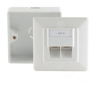 Gigabit network sockets, wall-mounted/ flush-mounted...