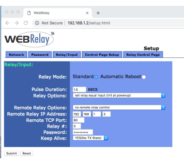 WebRelay PoE mit 1 Relaisausgang (12A @ 240VAC, 30VDC), kompatibel mit Akuvox