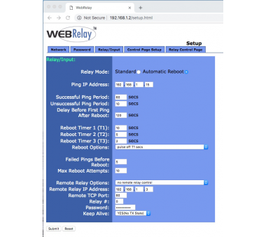 WebRelay PoE mit 1 Relaisausgang (12A @ 240VAC, 30VDC), kompatibel mit Akuvox