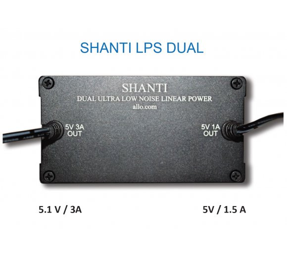 ALLO SHANTI LPS DUAL - Dual Linear Power supply (5V/3A , 5V/1.5A)