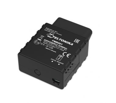 Teltonika FMB001 Einfacher GPS Fahrzeug-Tracker (GNSS, GSM, OBD-II, USB, Bluetooth 4.0 + LE, Backup-Batterie, FOTA)