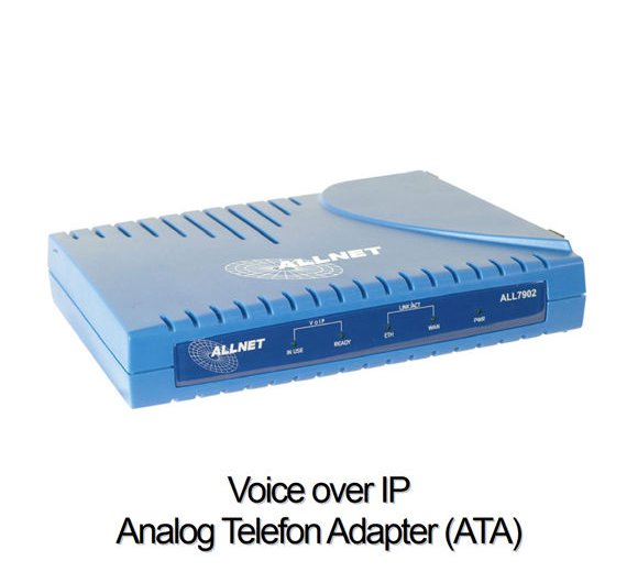 Allnet ALL7902 Analoger Telefon Adapter (ATA / Router) with 1 FXS / 1 PSTN Line