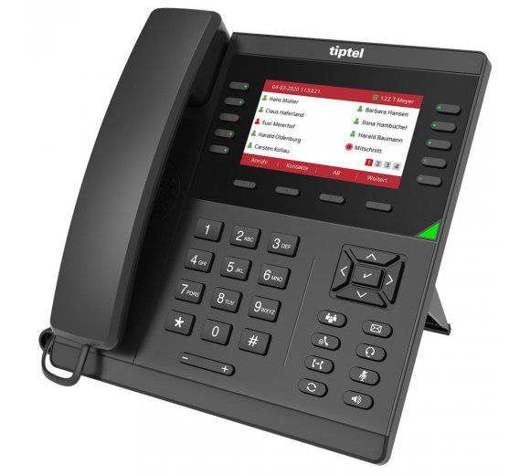 Tiptel 3340 Phone for VoIP connectivity (Gigabit, PoE, WiFi, Optional DECT Connectivity)