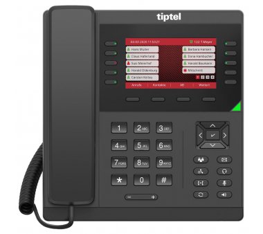 Tiptel 3340 Phone for VoIP connectivity (Gigabit, PoE, WiFi, Optional DECT Connectivity)