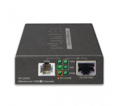 Planet VC-231G 1-Port 10/100/1000T Ethernet to VDSL2 Converter -30a profile w/ G.vectoring, RJ11