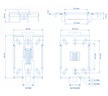 Teltonika metalic DIN Rail Kit for RUT2, RUT9, RUTX 4G...