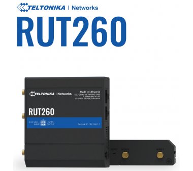 Teltonika RUT260 LTE Cat 6 cellular router with WAN failover