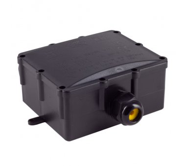 Outdoor junction box waterproof IP68 protection class, black, 4-way large box (1x3)