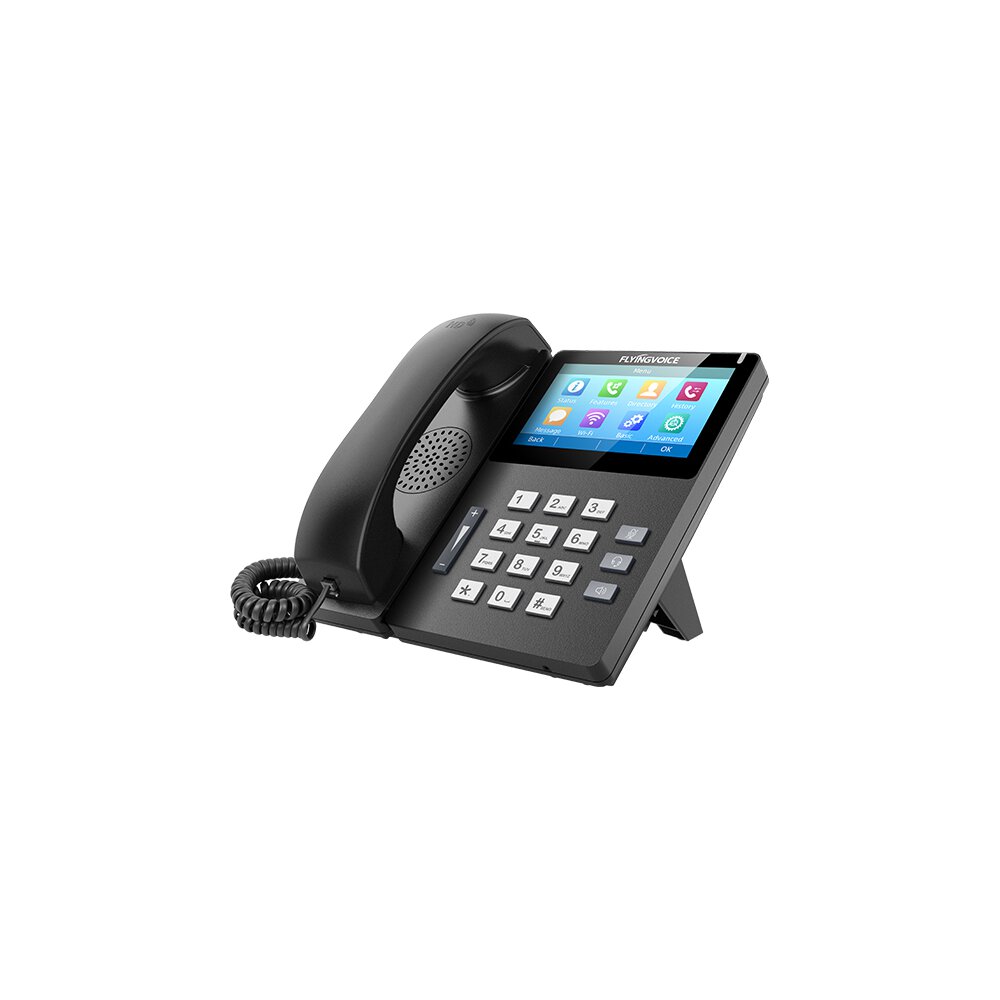 Flyingvoice FIP15G IP Phone (Gigabit, WLAN, IPv4 & IPv6, PoE, USB 2.0