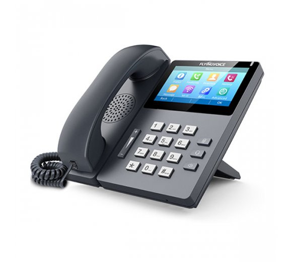 Flyingvoice FIP15G IP Phone (Gigabit, WLAN, IPv4 & IPv6, PoE, USB 2.0, Supports Opus & G.722 HD Codec)