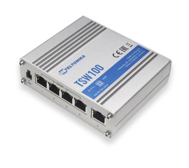 Teltonika TSW100 unmanaged Industrie Gigabit PoE Switch...