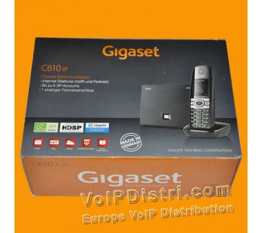 Gigaset C610 IP schnurlos VoIP Telefon, 6 SIP-Accounts,...