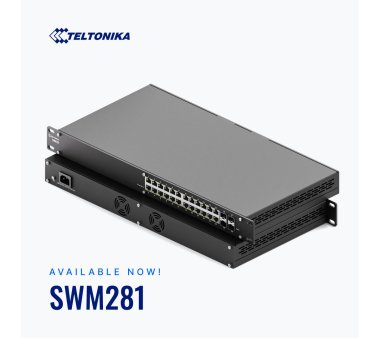 Teltonika SWM281 24x Gigabit ETH + 4x SFP L2+ managed Switch