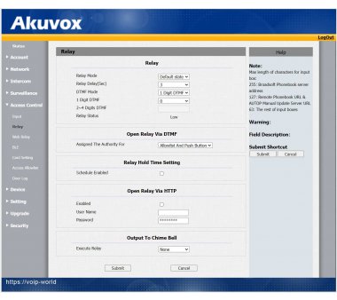 Akuvox E12W SIP Video Gegensprechanlage und RFID + WLAN, Aufputzmontage