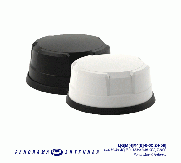 PANORAMA ANTENNAS Vehicle Antenna white (LGMDM4-6-60-24-58), 4x4 4G/5G +GPS 2x2 WIFI
