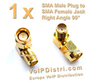 SMA LTE antenna adapter angled; 90 ° angle SMA plug> SMA...