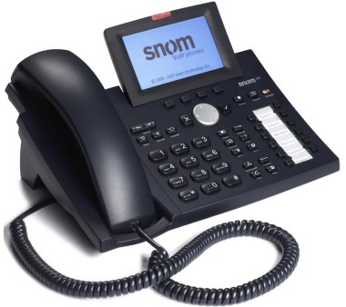 Snom 370 VoIP phone, PoE, Original Snom SIP Firmware...