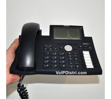 Snom 370 VoIP phone, PoE, Original Snom SIP Firmware *NEW Original packaging without cardboard insert, 12 Lines, OpenVPN, XML