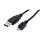 1,8m Micro USB  Cable, USB-A-Plug - USB-B micro plug, USB 2.0 Standard (USB Power cord for mobile phones)