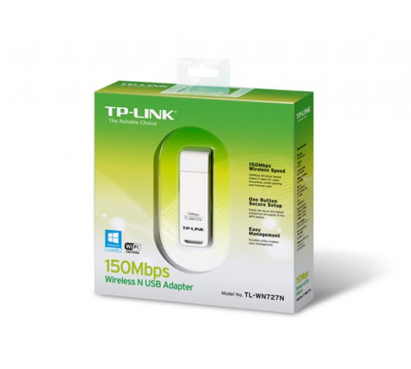 TP-Link TL-WN727N 150Mbit Wireless-N WLAN Stick 11b/g/n, USB 2.0 Adapter ver.3.0