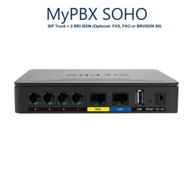 Yeastar MyPBX SOHO VoIP PBX + 2 BRI ISDN > Yealink,...