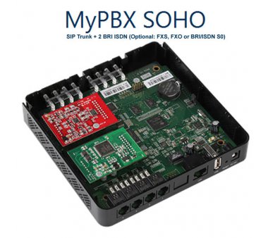 Yeastar MyPBX SOHO VoIP PBX + 2 BRI ISDN > Yealink,...