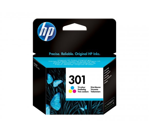 HP 301 Original CH562EE Tri Colour Ink Cartridge (HP Deskjet, OfficeJet, Envy)