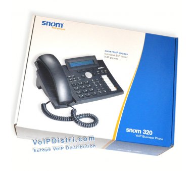snom 320 VoIP IP-Phone Bulkware, 12 Leitungen, PoE, SIP Telefon für Yeastar PBX