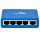 ALL8056 5 Port Switch 10/100Mbit unmanaged 5 Port Fast Ethernet Switch, fanless, magnetic foot