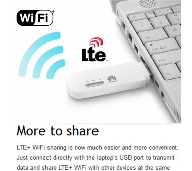 HUAWEI E8372 USB Powered 4G/LTE Dongle, built-in WLAN...