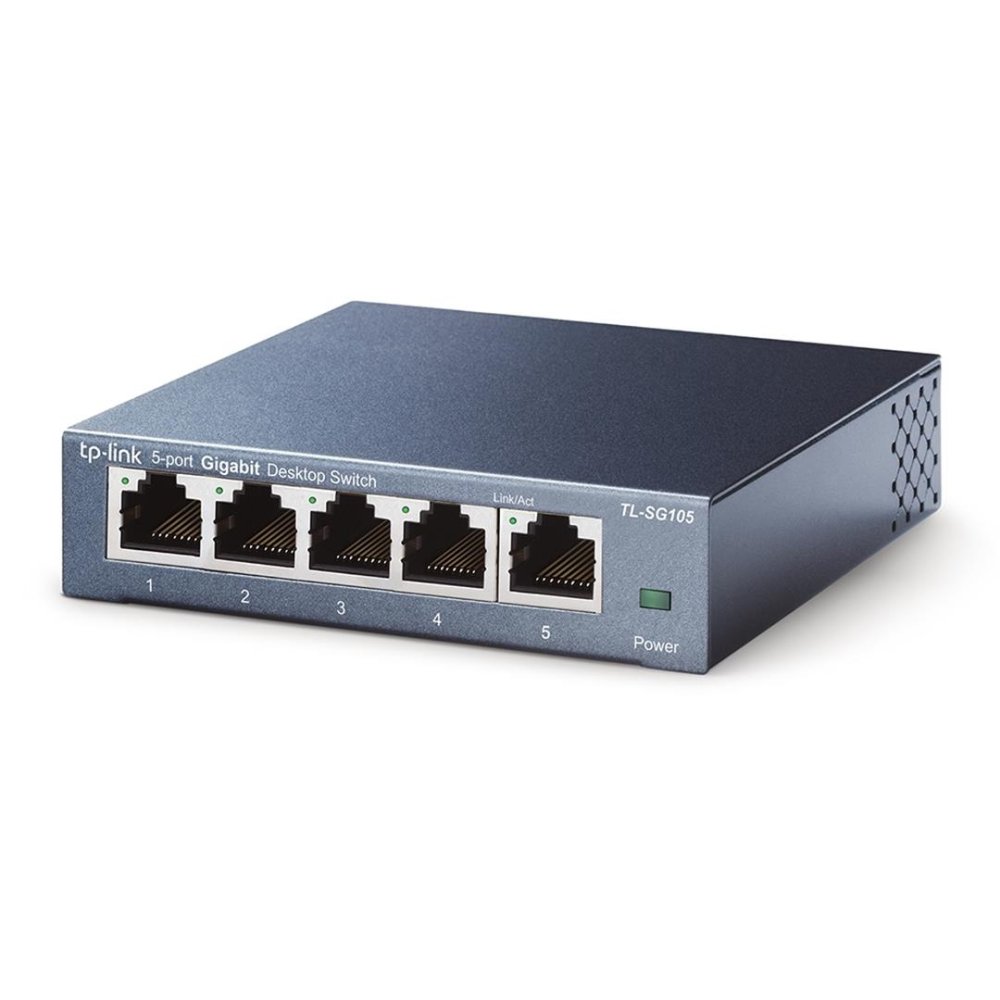 TPLink TLSG105 5PortGigabitDesktopSwitch QoS optimizes latenc
