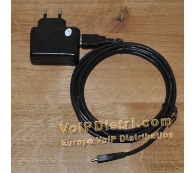 3m Micro USB Cable + USB Power Supply > Grandstream HT802...