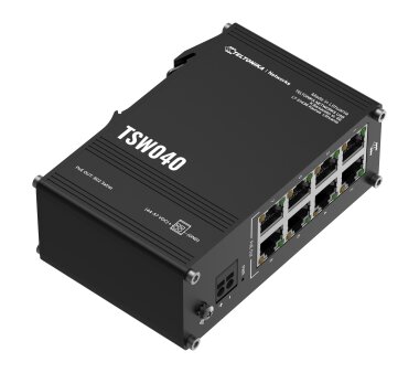 Teltonika TSW040 8 Port Industrie PoE+ Ethernet Switch...