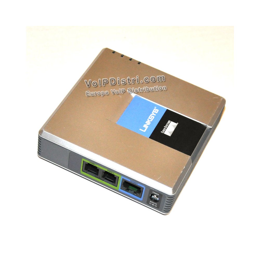 Linksys Cisco PAP2T VoIP Analog Adapter (ATA), 2x Phone/Fax Line Port