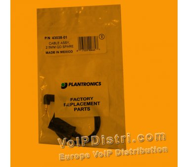 Plantronics Kabel QD 2,5mm auf Klinkenstecker (43038-01)...