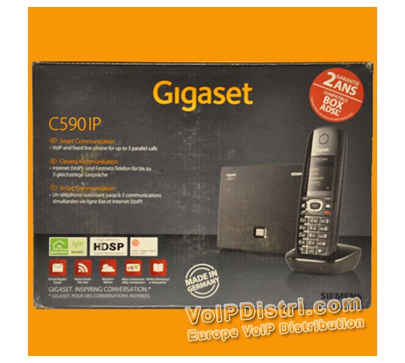 SIEMENS Gigaset C590 IP - VoIP SIP DECT HDSP **Unlocked Version / Multilingual**