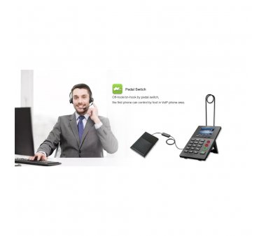 Syge person sorg stavelse Fanvil X2P Call Center IP telephone with headset stand, PoE, color di