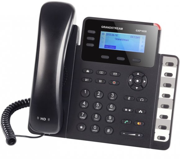 Grandstream GXP1630 IP Phone with EU power supply, Gigabit Switch, integrated PoE, 3 SIP accounts