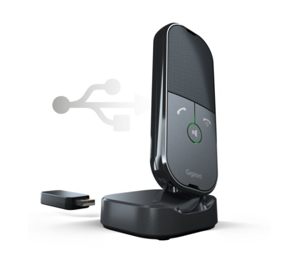 Gigaset ION  tragbares DECT Mobilteil & Audio Freisprechtelefon mit DECT Dongle via USB