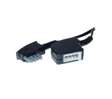 3m cable TAE N-plug / TAE N-coupler 6-wire (German Standard)
