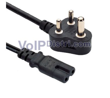 South Africa 2 pin/IEC 60320 C7 to Europlug flat (Length...