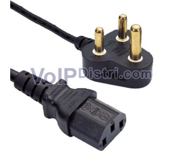South Africa/IEC 320 (C13) to Europlug Schuko (Length 1.80m)